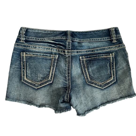Maurices Blue Jean Cut-Off Shorts Size 9/10‎ - Picture 2 of 5